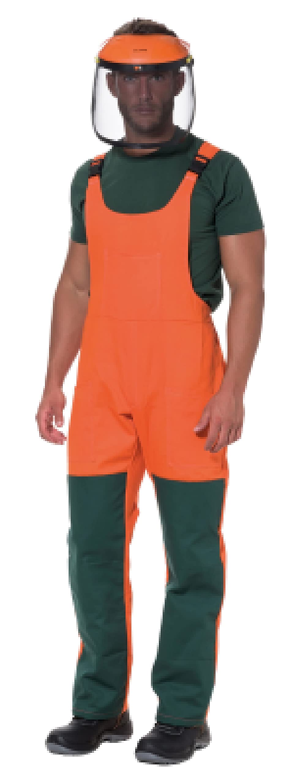 Pechera de trabajo acolchada antiastillas para desbrozadora, talla 46