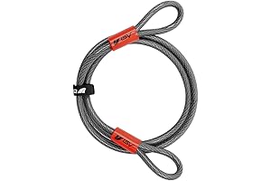 BV Heavy-Duty 7FT Bike Chain Lock, Anti-Theft Protection, Cut-Resistant Braided Steel Cable