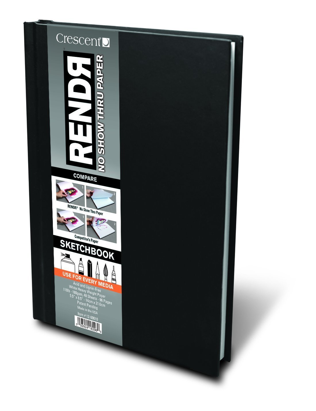 12-00010 Rendr Hardbound Sketchbook, 5.5" x 8.5"