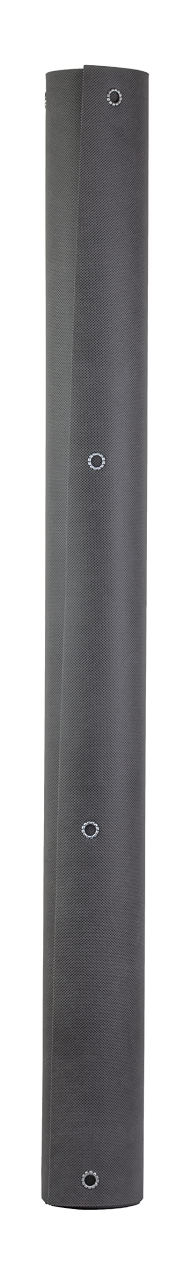 COVER IT Balkon Sichtschutz nach Maß 60 cm – Balkonsichtschutz Meterware wetterfest mit Ösen für Balkon, Terrasse & Geländer, Graphit