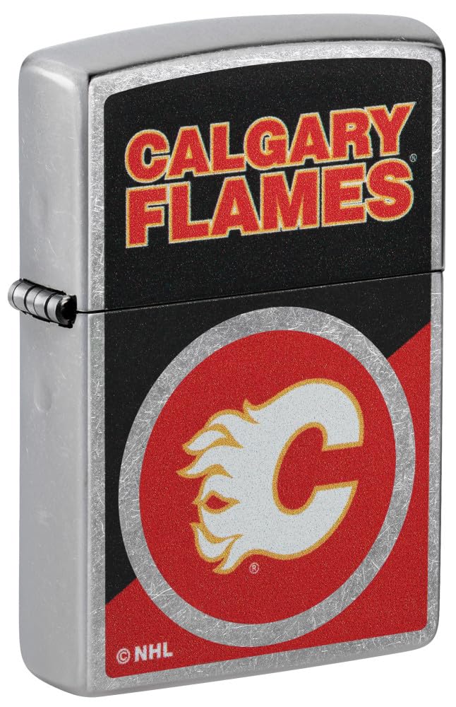 Zippo NHL Calgary Flames 2024 Street Chrome Pocket Lighter