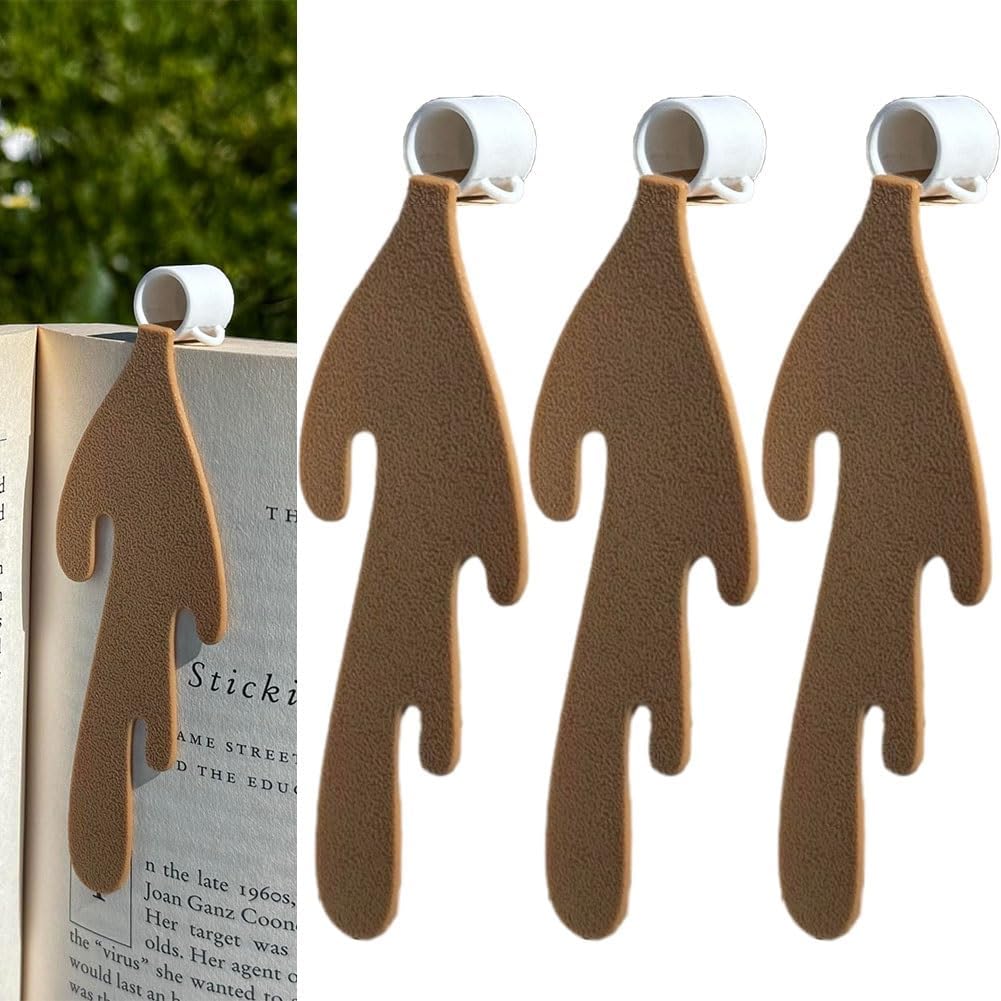 Marque-pages de café renversé cadeau rigolo pour lecteur