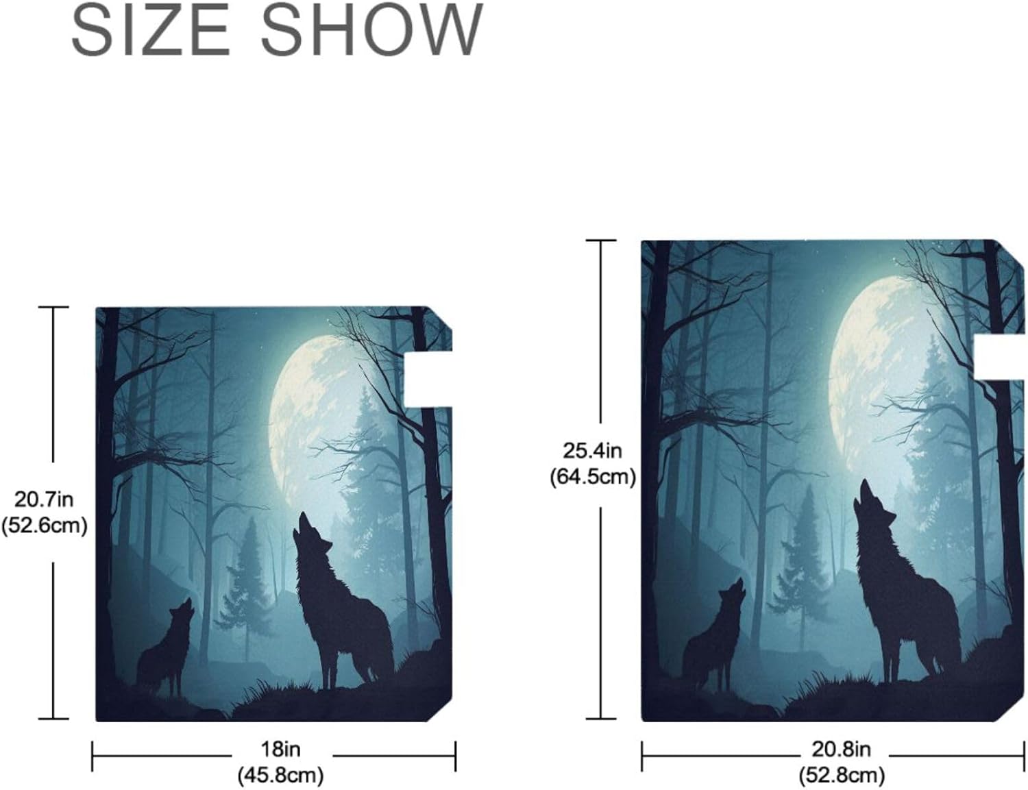 YETTASBIN Wolf Magnetic Mailbox Covers, Outdoor Decoration Mailbox Covers Reusable Letter Post Box Cover Mail Wraps for Home Garden Yard, 18 x 20.7 Inch