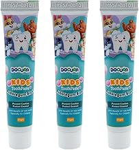 Docura Kids Toothpaste for 2 years and above - Bubblegum Flavuor | 10% Xylitol for Stronger Teeth & Cavity Protection (20gm)