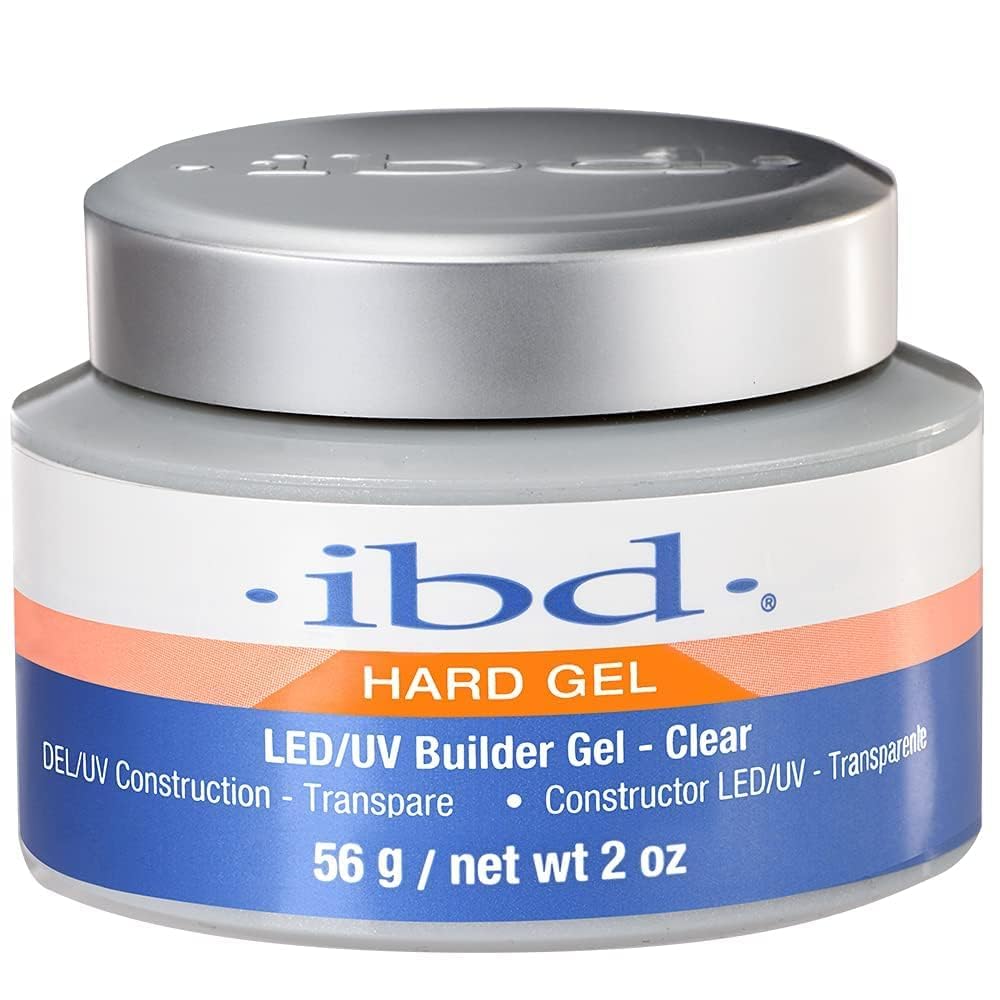 IBD Hard Gel UV/LED Builder Gel – Nail Extension Builder Gel for Sculpting, Overlay, Strengthening & Long-Lasting Nail Enhancement, Professional UV/LED Cure Gel (CLEAR)-image-5