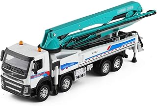 Alloy Concrete Pump Truck Model Simulation Engineering Truck Boy Toy Car Sound and Light Cement Pump Truck Toy Car Simulation Boom Telescopic Truck Toy Car