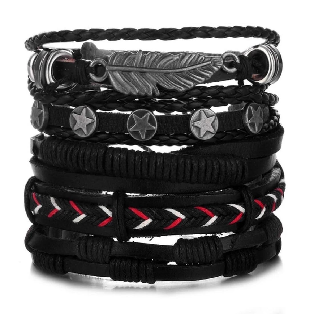 Vientiq Pu Leather Bracelet For Men
