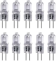 Vista 5 de Vstar Q20/G4/CL/12V, 10 vatios, tipo T3 JC, 12 voltios, transparente, base bipin G4, bombilla halógena (paquete de 20)
