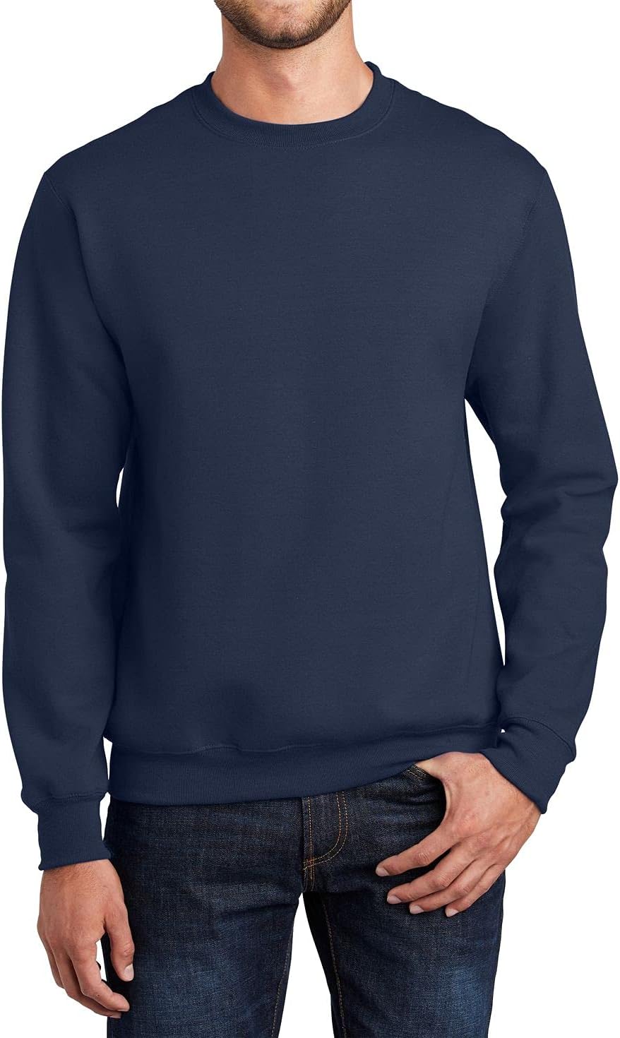 JustBlanks Mens Long Sleeve Sweatshirt Fleece Performance Crewneck Sweatshirts for Men