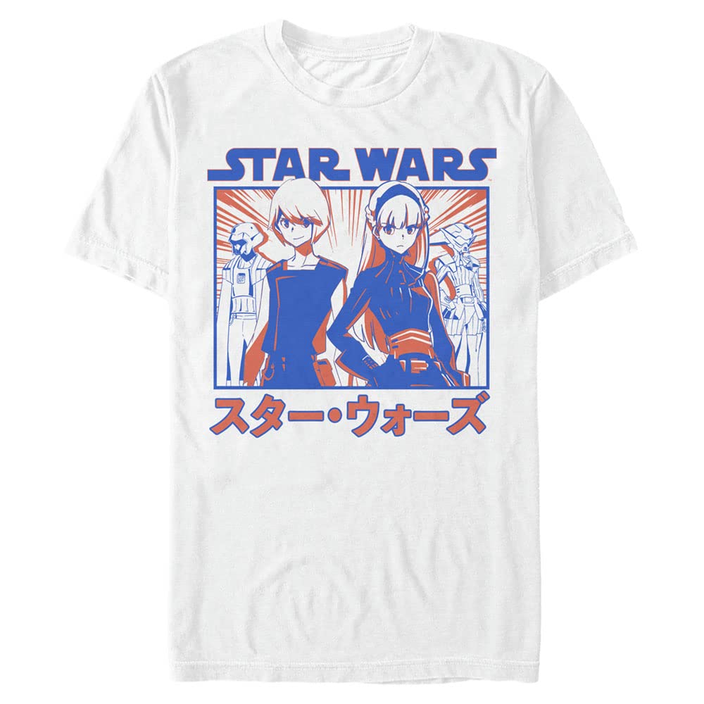 Star Wars Gemelos Anime Camiseta para Hombre