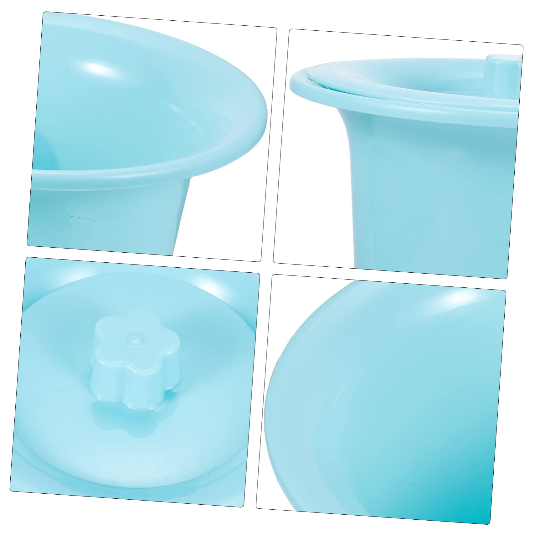 BCOATH 2pcs Portable Urinal Pot Lid for Kids Bed Pan for Women Night Urinal Thick Plastic Easy Clean Family Use