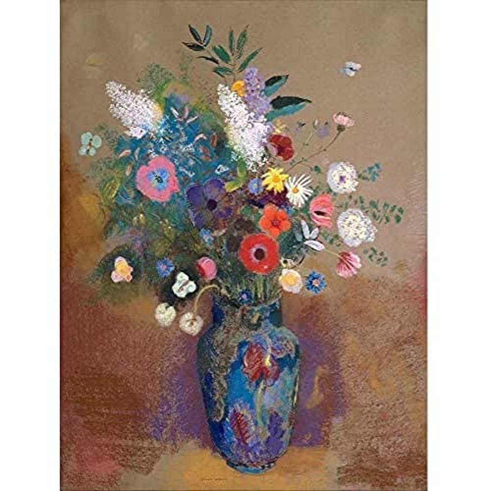 Flowers Odilon Redon Art Print Canvas Premium Wall Decor Poster