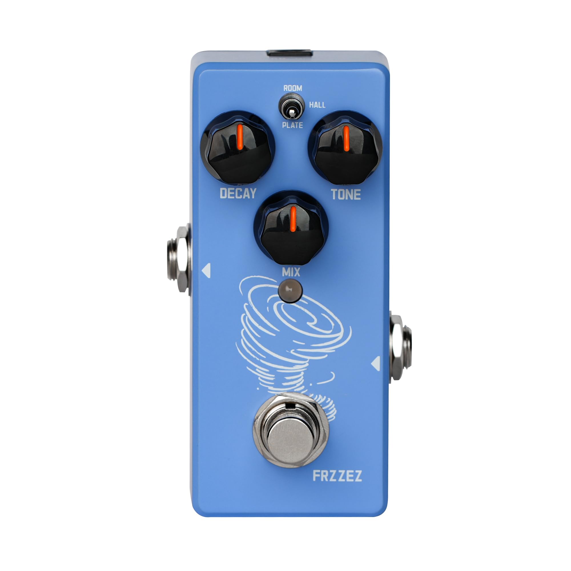 SORAN JRV-01 Revscape Mini Digital Reverb Pedal for Electric Guitar, 3-in-1 Digital Reverb Effects (Room/Hall/Plate) with Freeze Function, Buffer Bypass, DC 9V,Compact Size for Electric Guitar