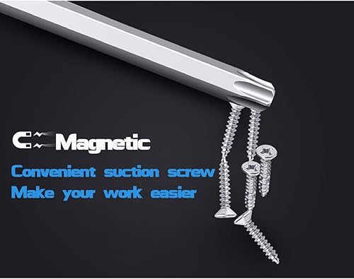 Miniatura 4 de Mgtgbao - Juego de 22 puntas de destornillador de cabeza torx y cabeza hexagonal, juego de brocas Allen de cabeza hexagonal magnética de 1/4 de