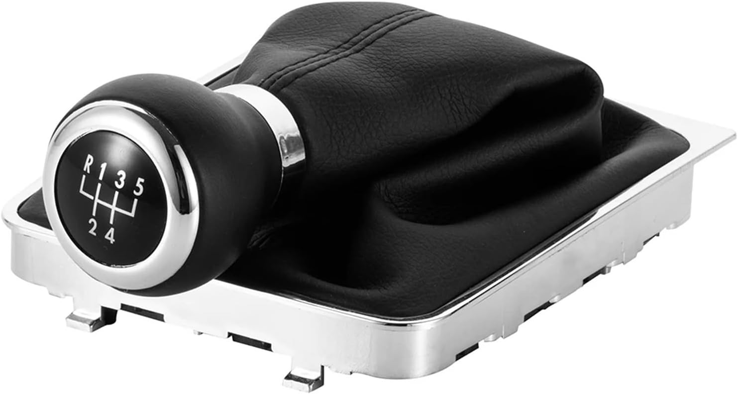 5 6 Speed Gear Shift Knob Lever Stick Gaiter Boot Cover Fit for VW B6 B7 2005 2006 2007 2008 2009 2010 2011 Car Accessories(6 Gear for B6 B7)