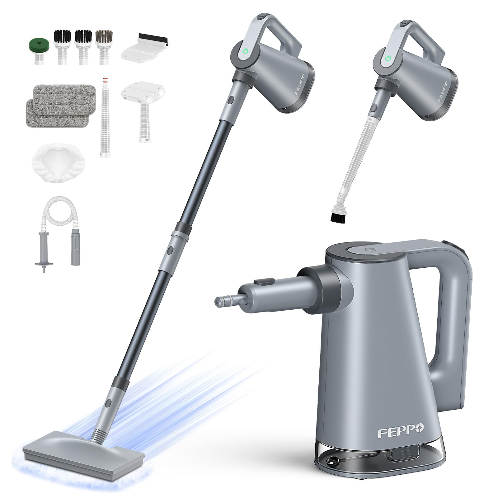 FEPPO Steam Mop & Handheld Steam Cleaner