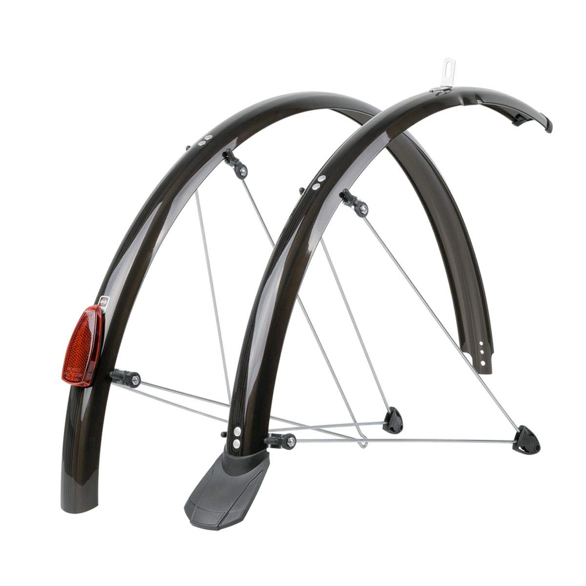 SKS Chromoplastic 26'' Bike / Cycle Mudguard Set - Black - 65mm Wide