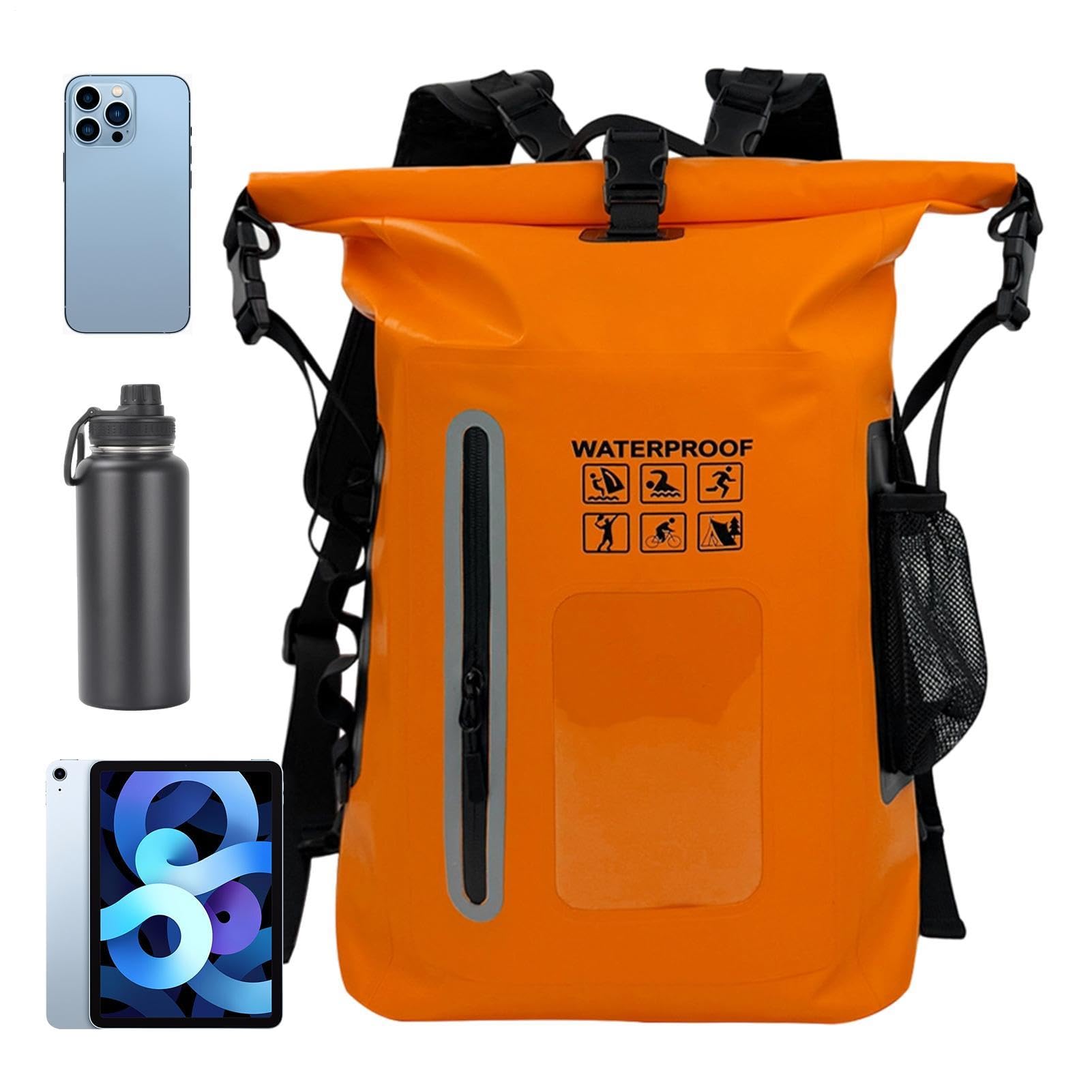 Wodoodporny Plecak Suchy Worek Pojemny Suchy Worek PVC Rolowany | Wodoodporny Plecak Turystyczny Do Raftingu, Kajakarstwa, Paddleboardingu, Pływania, Wędkowania, Snowboardingu, Wędrówek