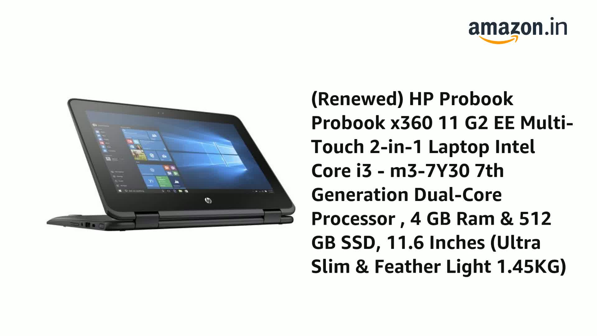 Refurbished) HP Probook Probook x360 11 G2 EE Multi-Touch 2