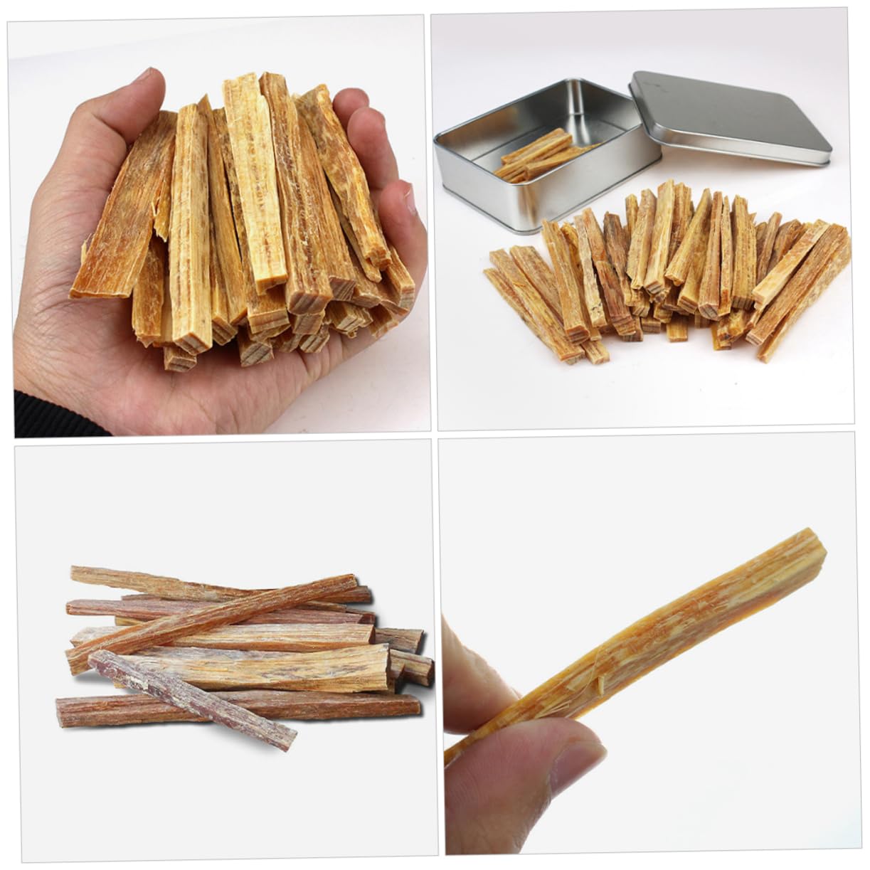 Iniciadores de Fuego de Madera Natural 2 Cajas de Leña Seca Esenciales para Encender Fogatas y Barbacoas para Supervivencia y Acampada