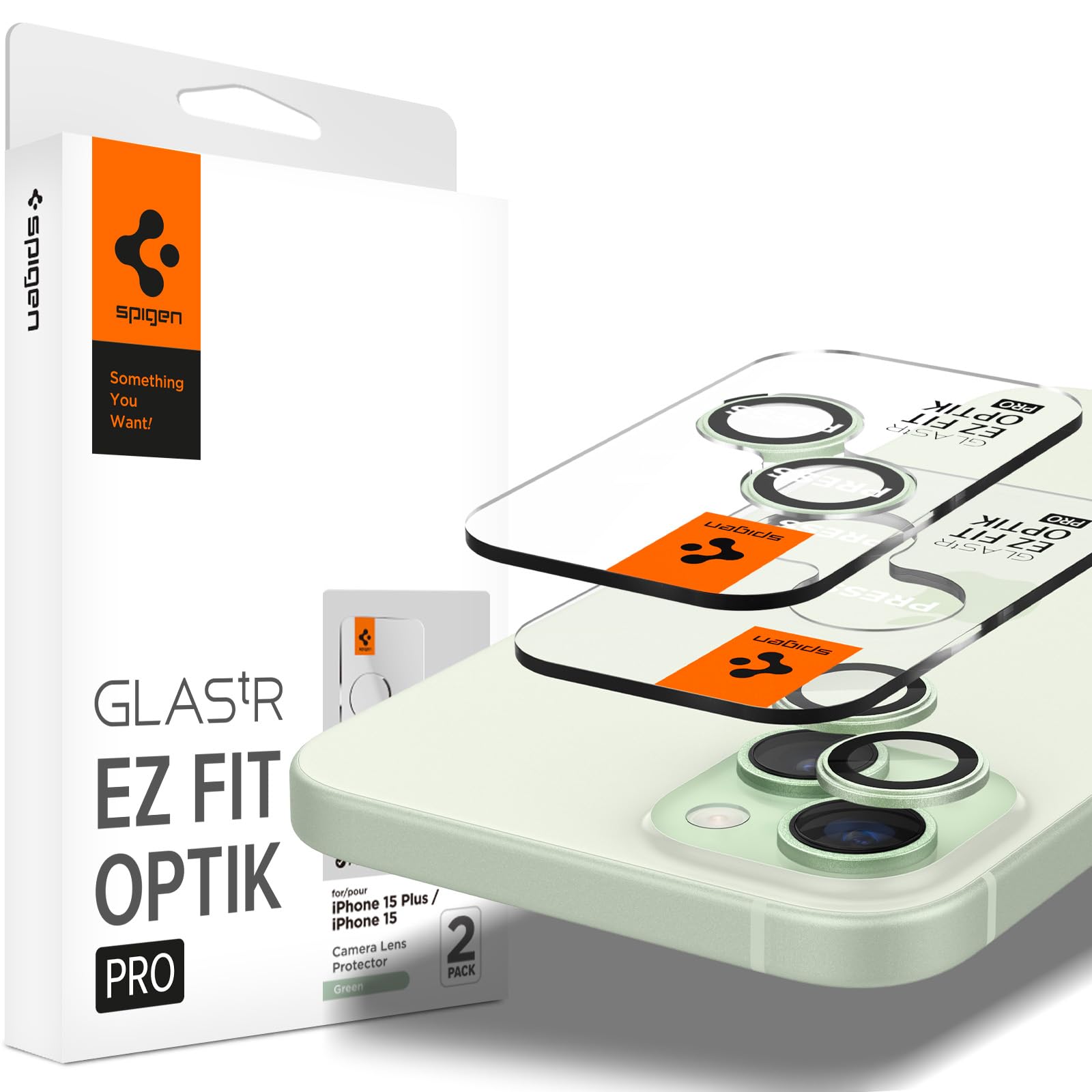 Amazon | Spigen Glas tR EZ Fit Optik Pro iPhone 15/15 Plus/14/14