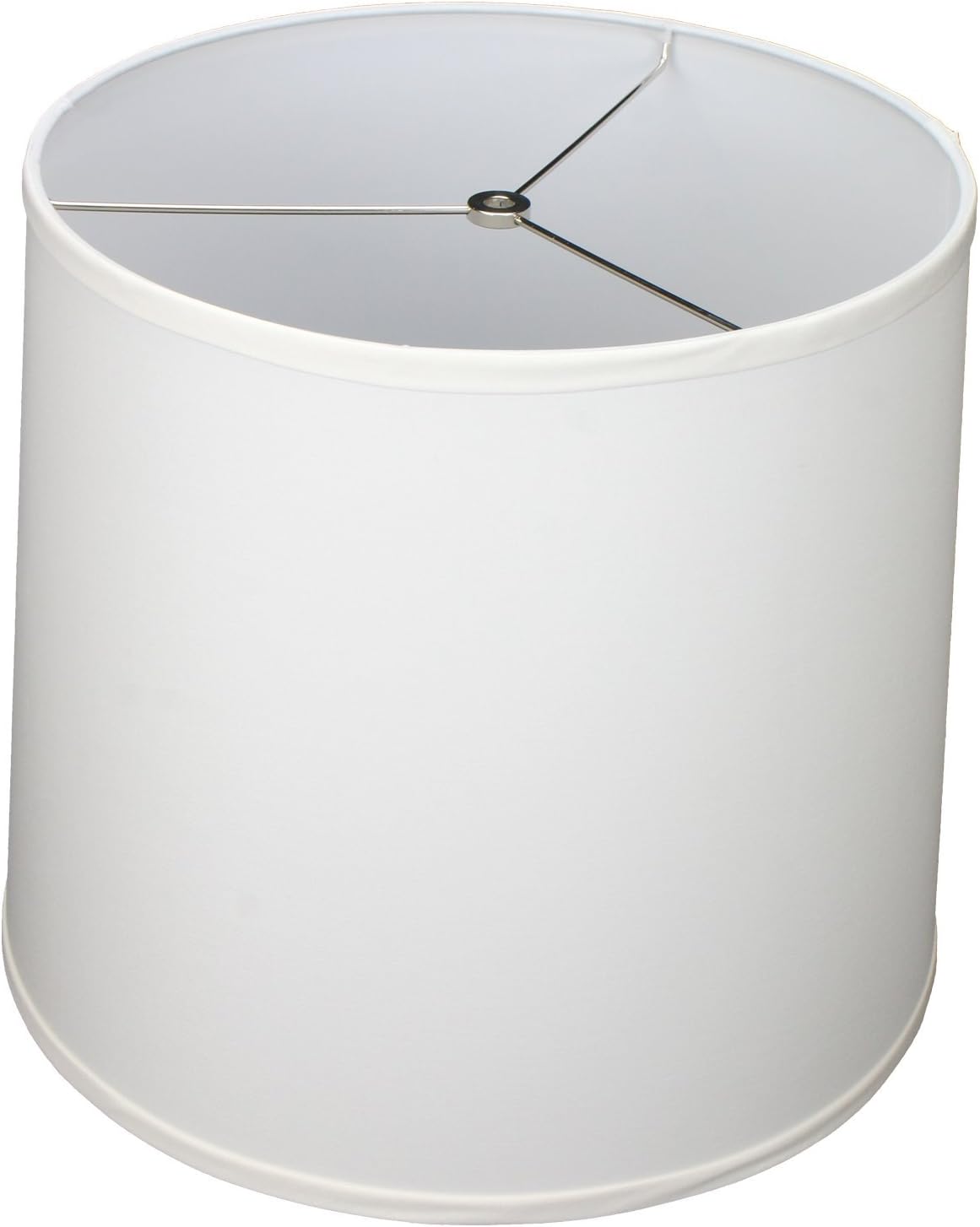 FenchelShades.com 14" Top Diameter x 16" Bottom Diameter 14" Slant Height Lampshade USA Made (Linen Snow)