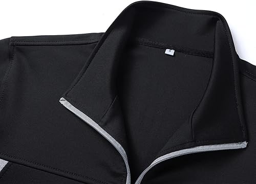 Miniatura 3 de Conjunto deportivo casual de manga larga para hombre, conjunto deportivo con cremallera completa, chaqueta deportiva y pantalones para correr