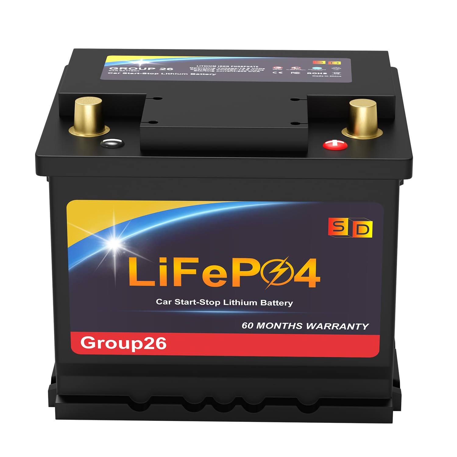 Lithium Car Battery 12V Group 26