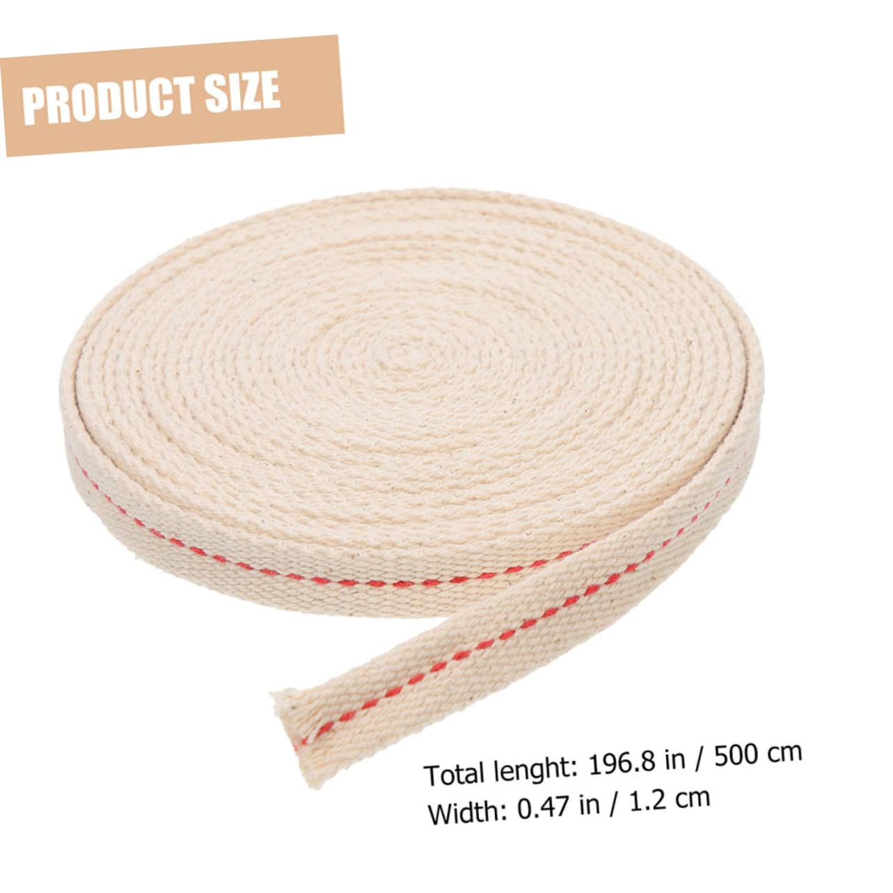 ERINGOGO DIY Cotton Wick for Oil Lamps Cuttable Portable Ideal for Lanterns Household Replaceable Lamp Wicks