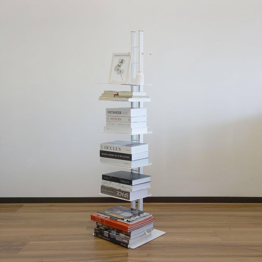 Amazon｜タワーシェルフシャトー グランデ (ピュアホワイト)｜本棚