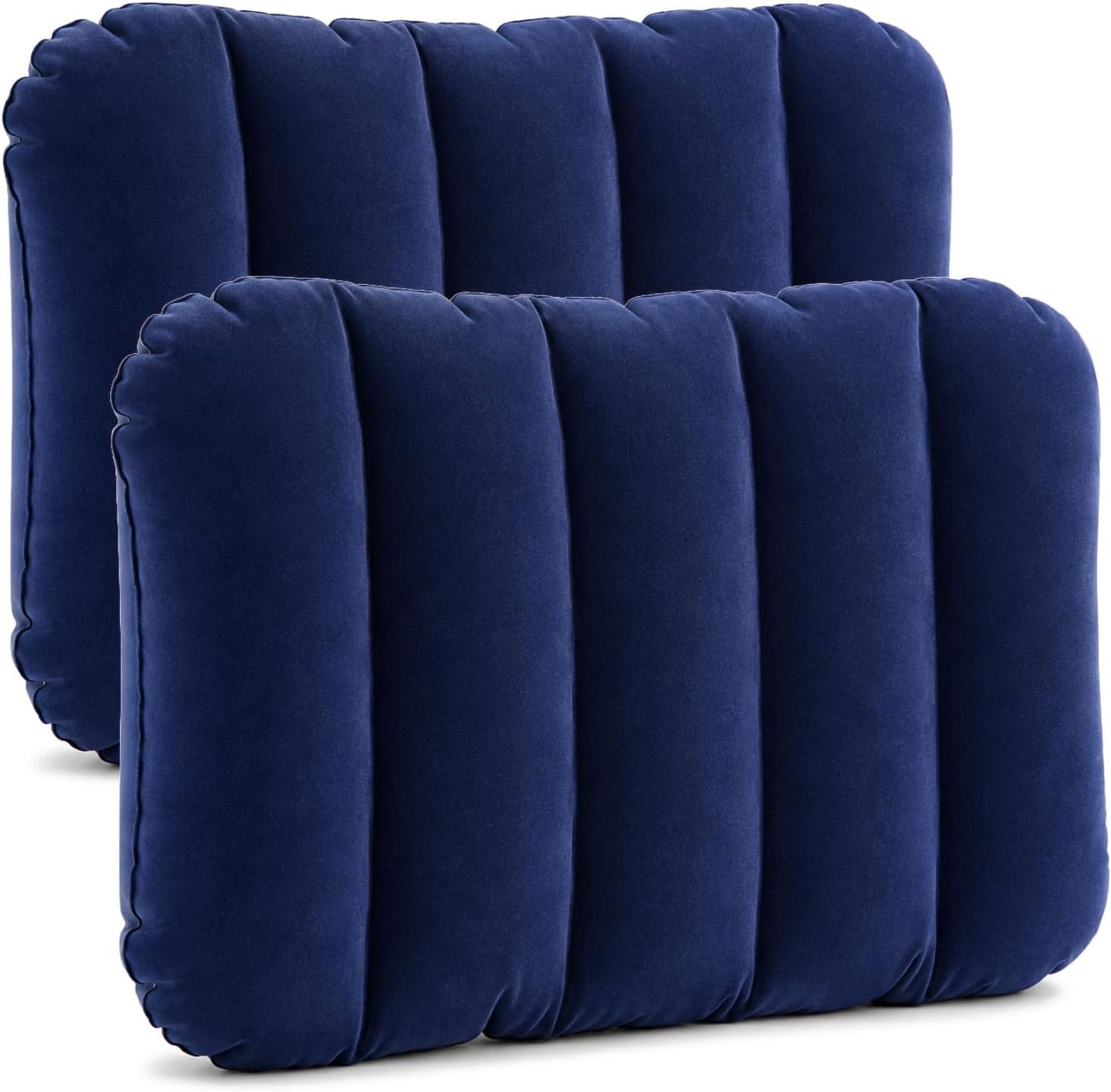 LAPINAHA Inflatable Travel Velvet Air Pillow - Soft, Comfortable, Portable, Ideal for Travel, Camping, Hiking, Beach Vacation, Outdoor Rest,Blue, (Pack of 2)-image-28