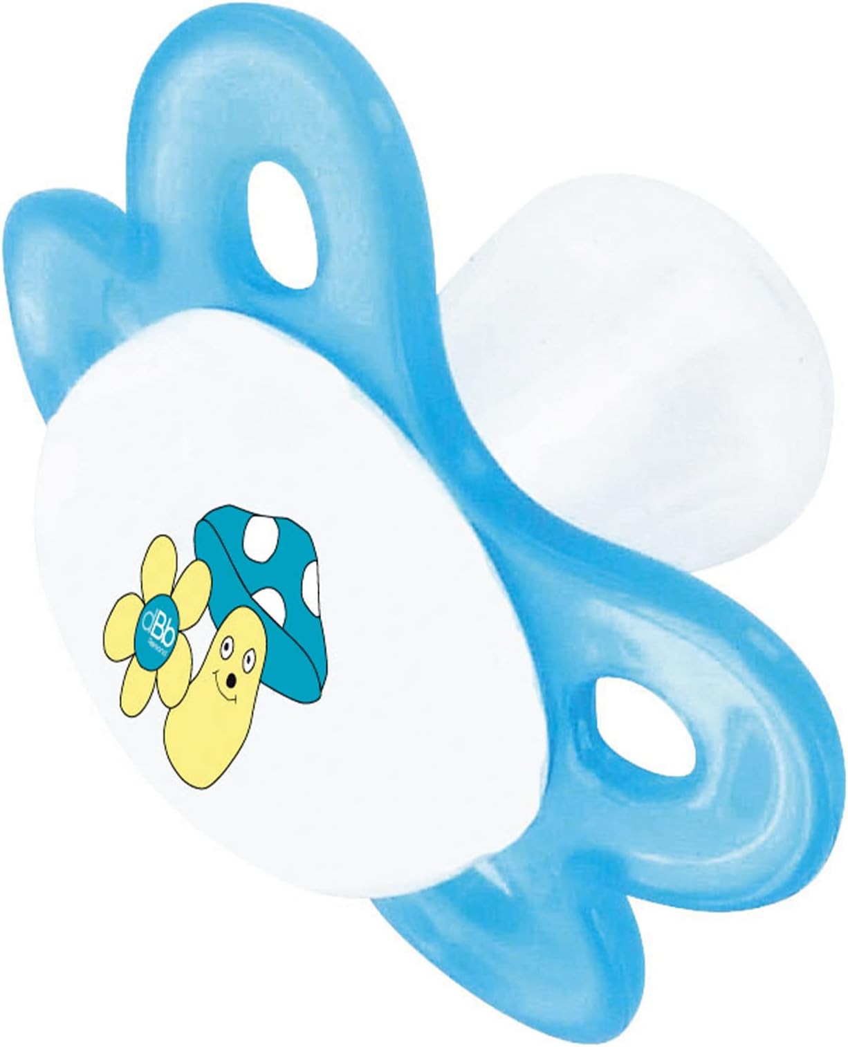 New Born Silicone Soother, Translucent Blue