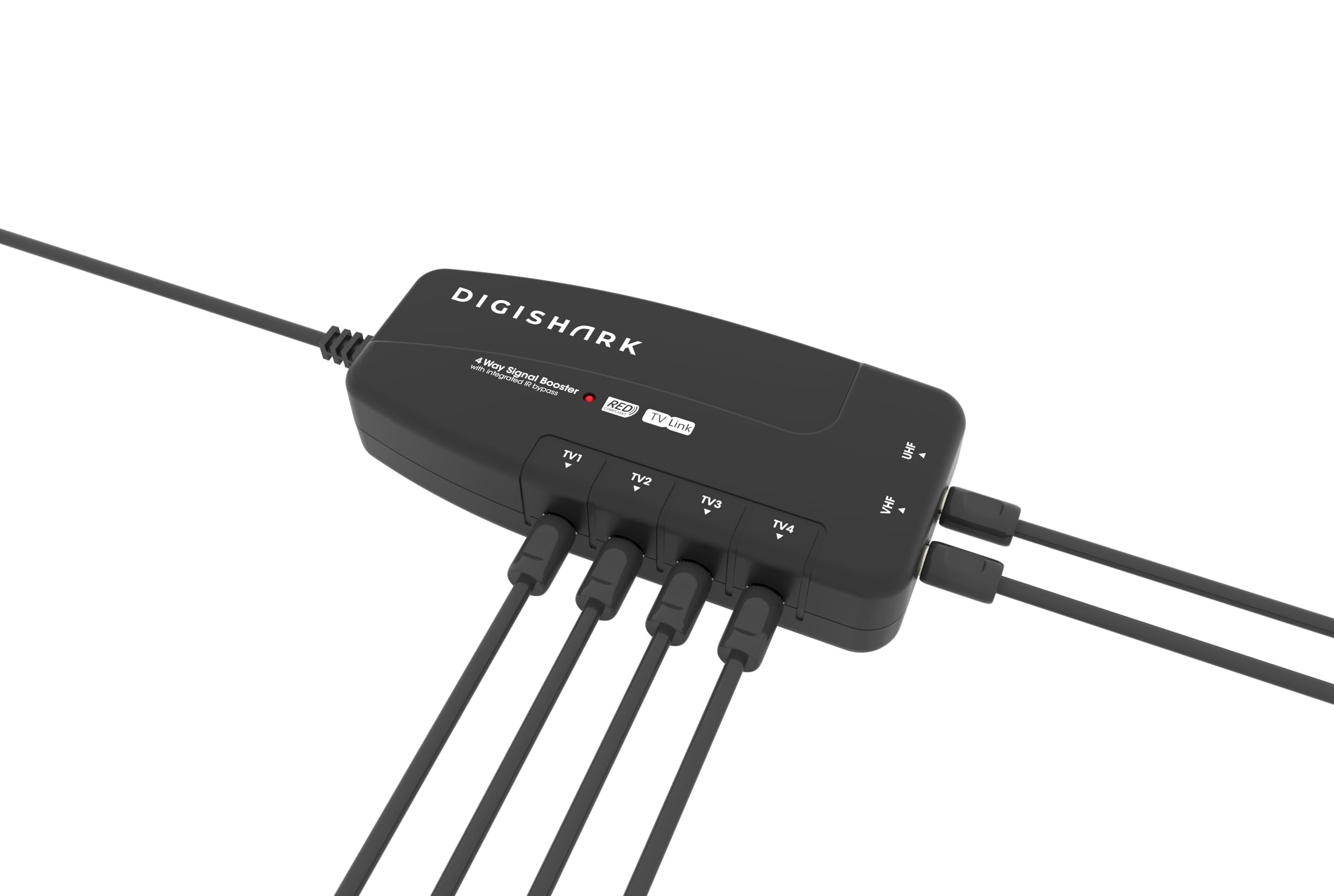 4 Way TV Aerial Signal Booster&Splitter Amplifier, Improves Picture Quality&Channel Reception, IR Bypass Compatible, Built-In 4G/5G LTE Filter, Freeview HD UHF Ch 21-60, 4K, FM&DAB — view 9