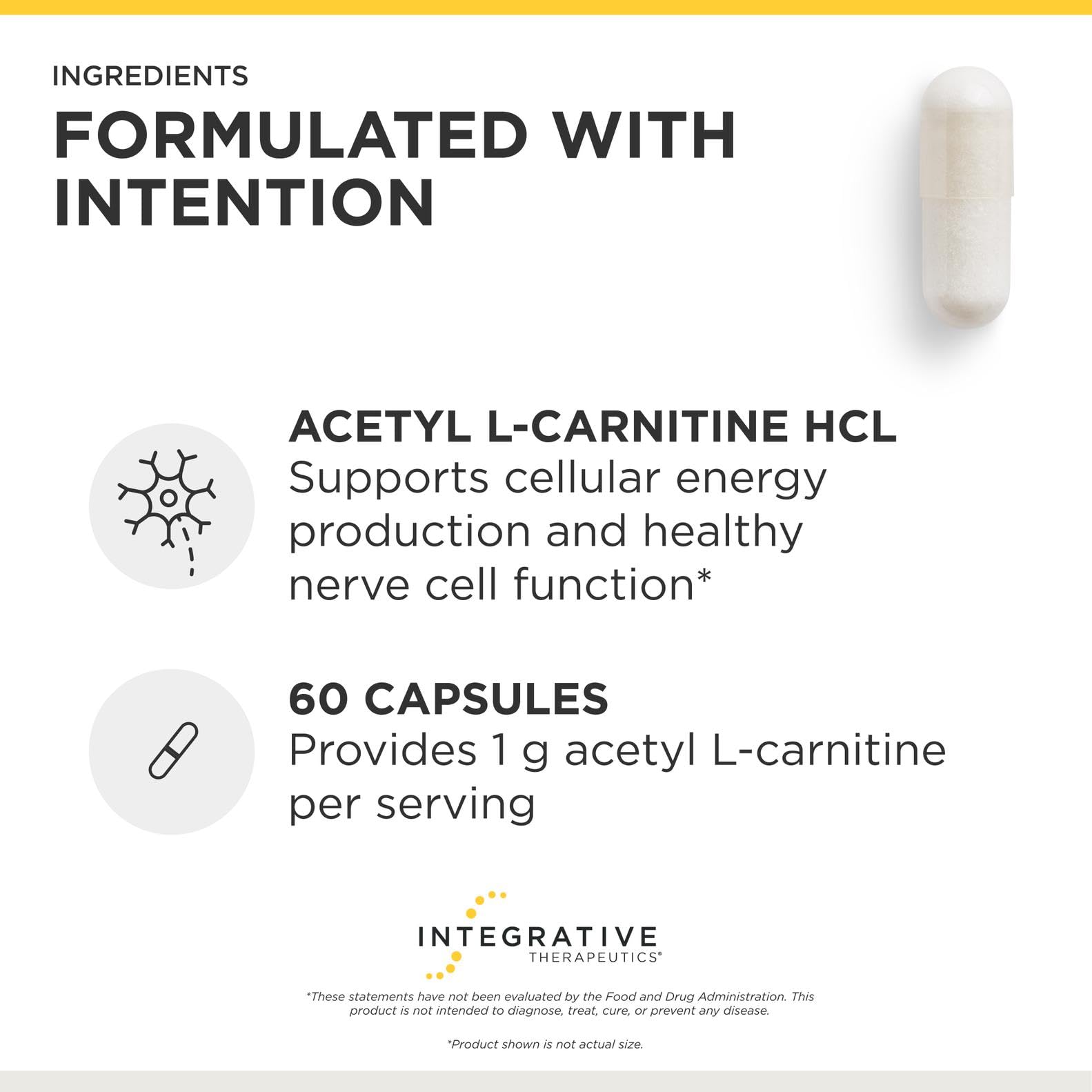 Amazon.com: Integrative Therapeutics Acetyl L-Carnitine - Supports Cellular Energy Productionfor Active Lifestyles* - Supports Nerve Cell Function* - Vegan & Gluten-Free Amazon.com: Integrative Therapeutics Acetyl L-Carnitine - Supports Cellular Energy Productionfor Active Lifestyles* - Supports Nerve Cell Function* - Vegan & Gluten-Free