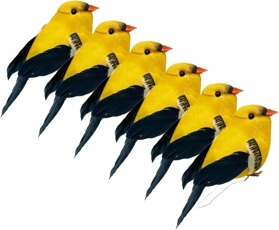 Yellow bird christmas ornament Clearance