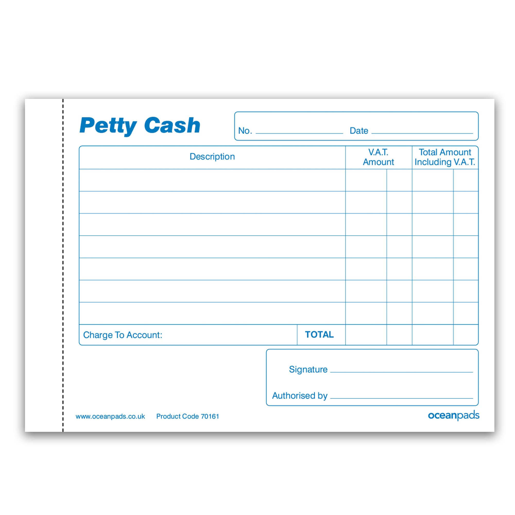 Ocean Pads 70161 Carnet de bons pour petites entreprises, école, charité, travailleurs indépendants, A6 50 NCR Duplicata Sets (70161)