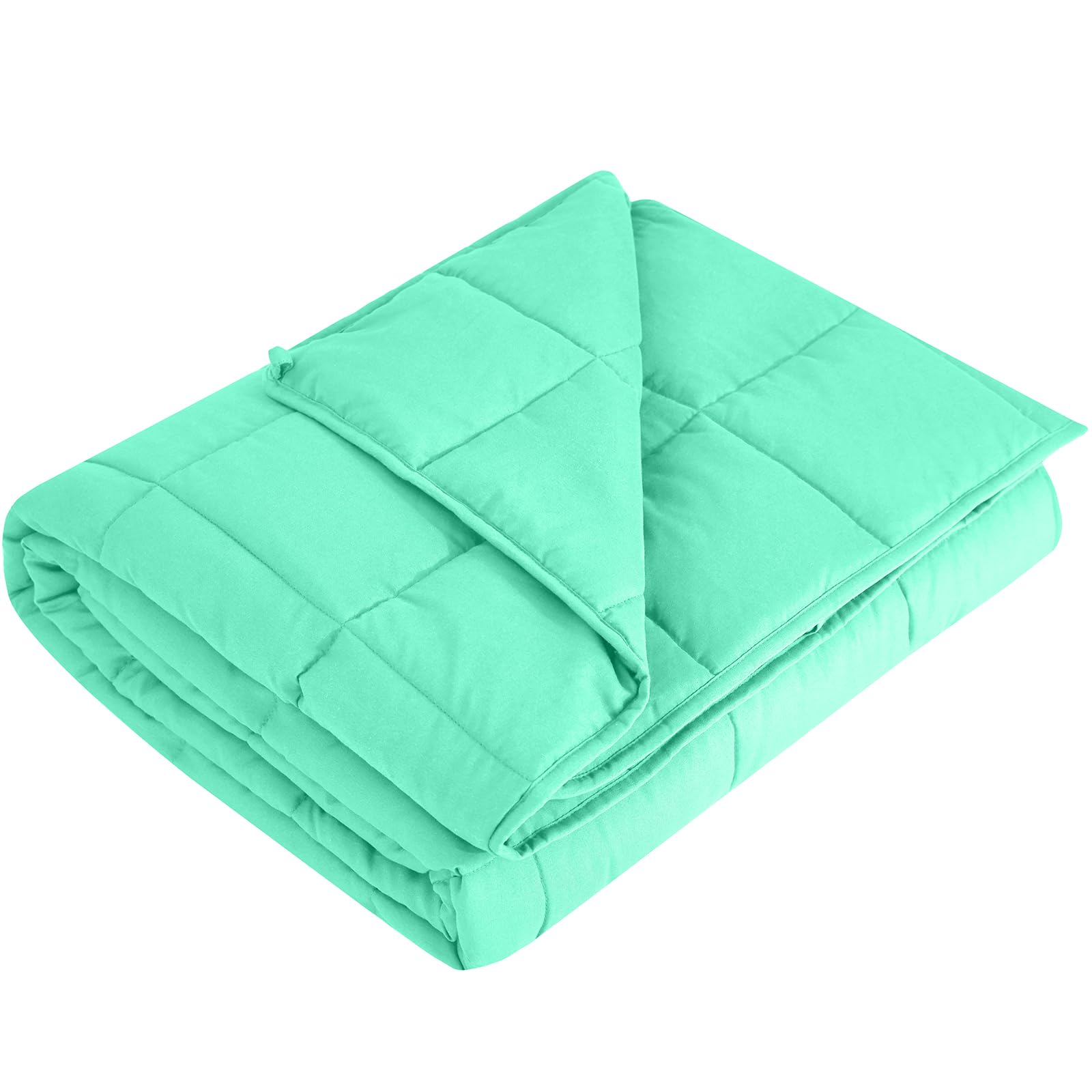 L'AGRATY Weighted Blanket - 60"x80" 20lbs Cooling Breathable Heavy Blanket Microfiber Material with Glass Beads for Adult All-Season Summer Fall