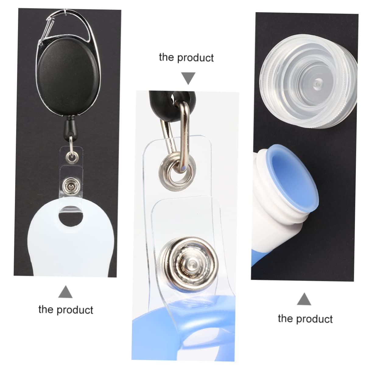 Gatuida 3piezas Botellas De Viaje Contenedor De Champú Portátil De Envase De Viaje Botellas De Silicona Para Mano Rellenable