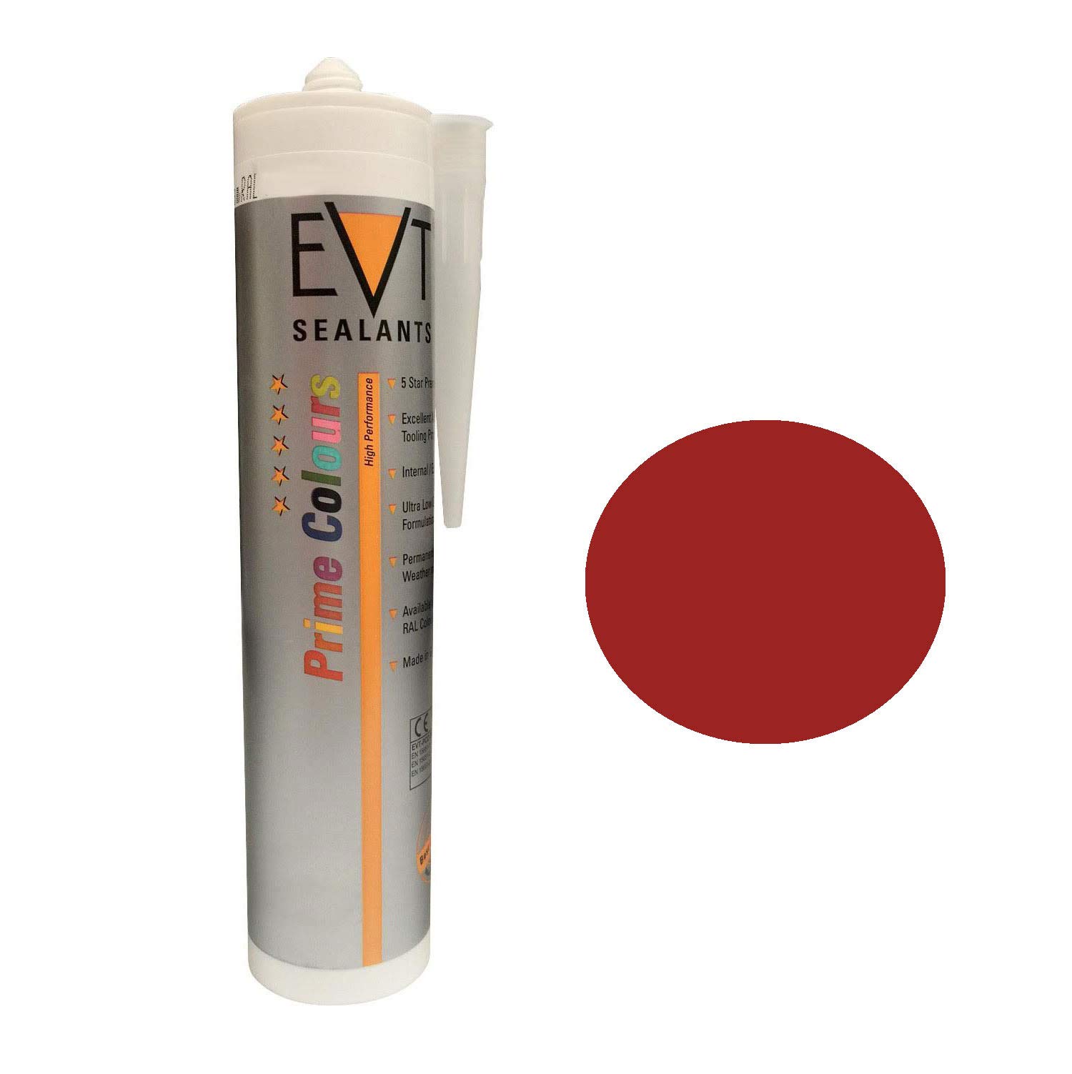 EVT Prime Colour - Silicone (RAL Coloured Silicones) (RAL 3002 Carmine Red)