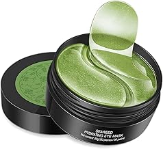 OBIXO Under Eye Patches - 60 Pcs Seaweed Essence Anti Wrinkle Eye Serum PatchEyes Mask- Puffy Eye & Dark Circles Treatments,Reduce Under Eye Bags and Smooth Wrinkles, Skin Care Pads (GREEN)