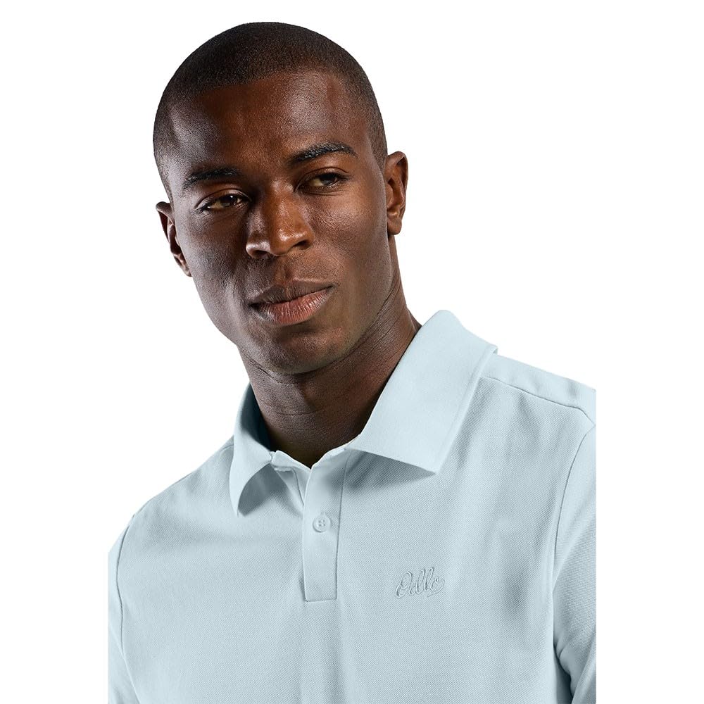 Odlo Herren Essential Solid Polo T-Shirt, Baby Blue, L