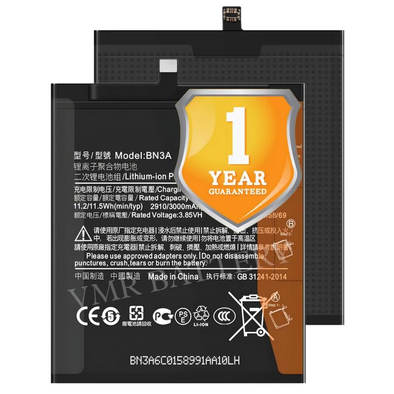 Image of Original BN3A Battery Compatible for Xiaomi Redmi Go (M1903C3GG, M1903C3GH, M1903C3GI) - (3000mAh) - 1 Year Warranty K7