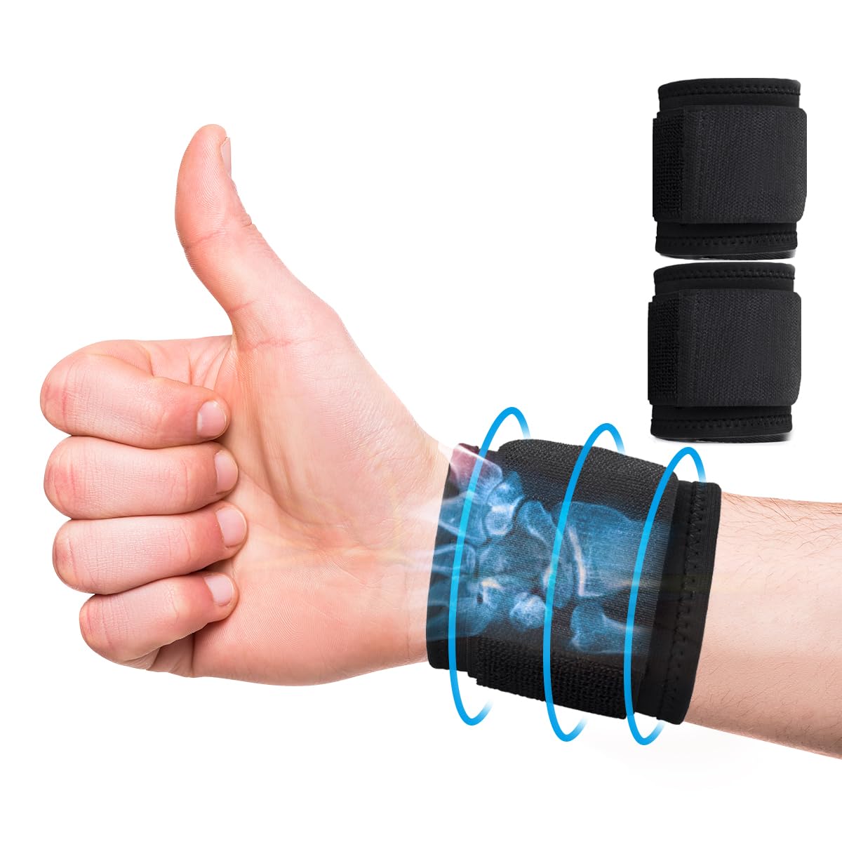 Muñequera Túnel Carpiano, soporte de muñeca ajustable para alivio del dolor de artritis y tendinitis, correa de compresión de muñeca ergonómica para ejercicio de levantamiento de pesas, wrist brace,