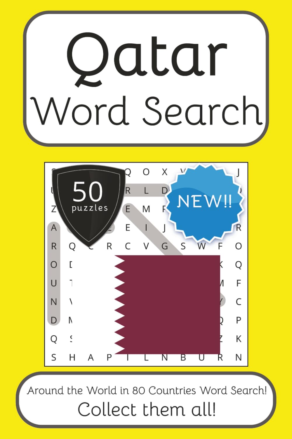 Qatar Word Search Book: Words Search With Easy To Read Print about Qatar, Travel, Culture and More | 6x9 inches, 100 pages | 50 puzzles. Ideal for ...