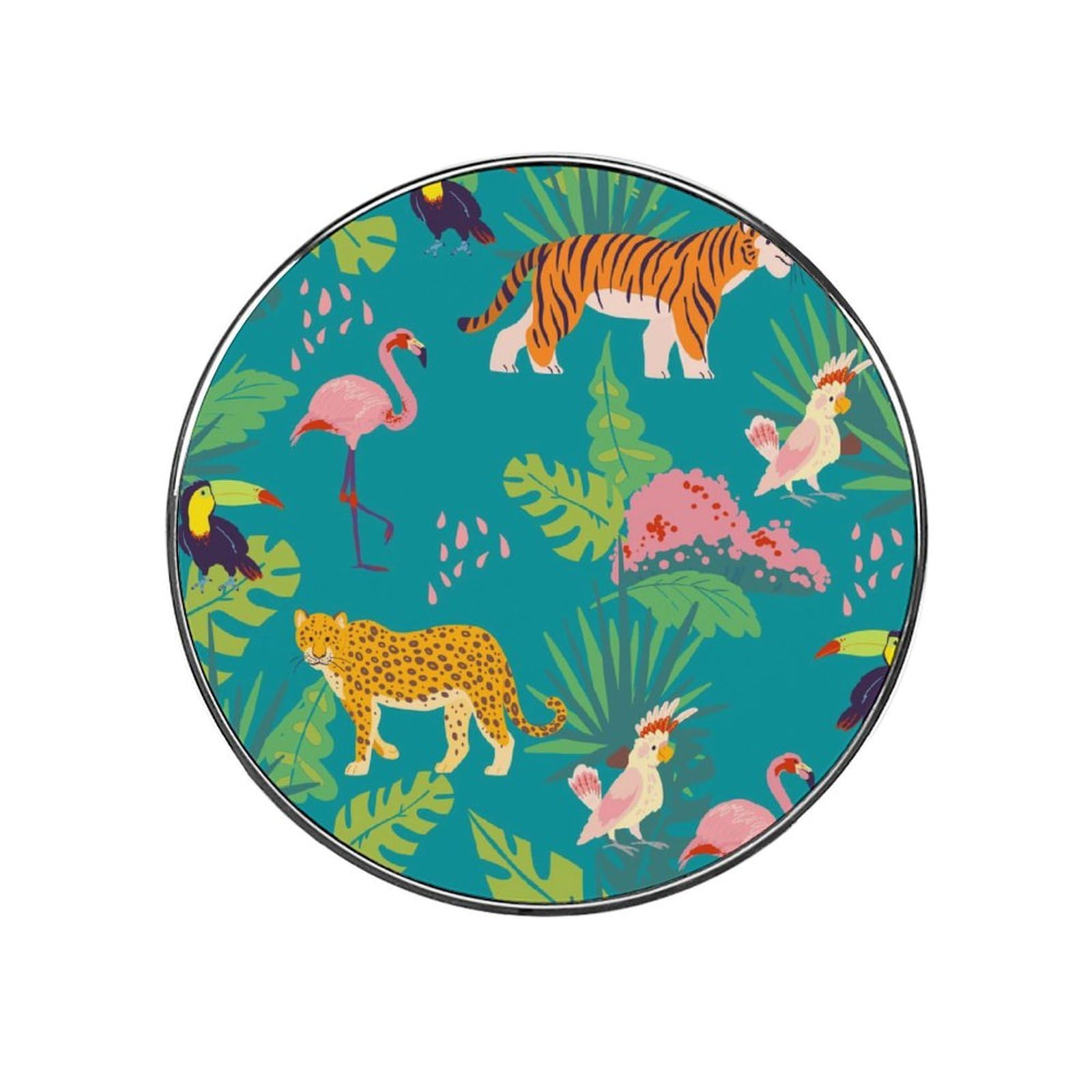 Tiger Parrot Alloy Fridge Magnet For Office Cabinet Refrigerator Whiteboard Photo