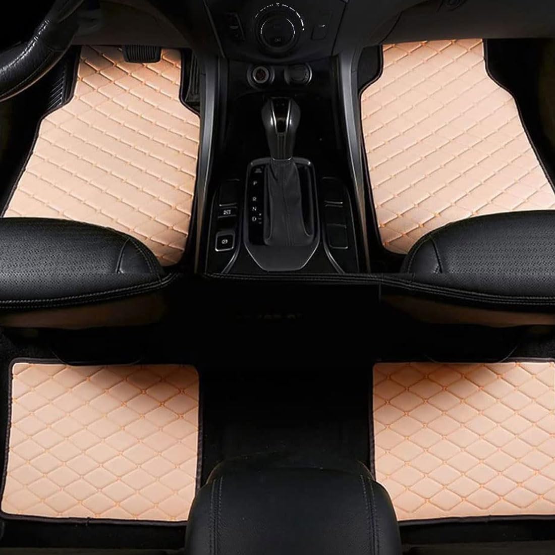 NIKTVEZ Car Mats, for Audi R8 RS3 RS4 RS5 RS6 RS7 A1 A3 A4 A5 A6 A7 A8 Non-Slip Floor Mat Heavy Duty Car Floor Mat for Cars Water Proof & Easy To Clean,E