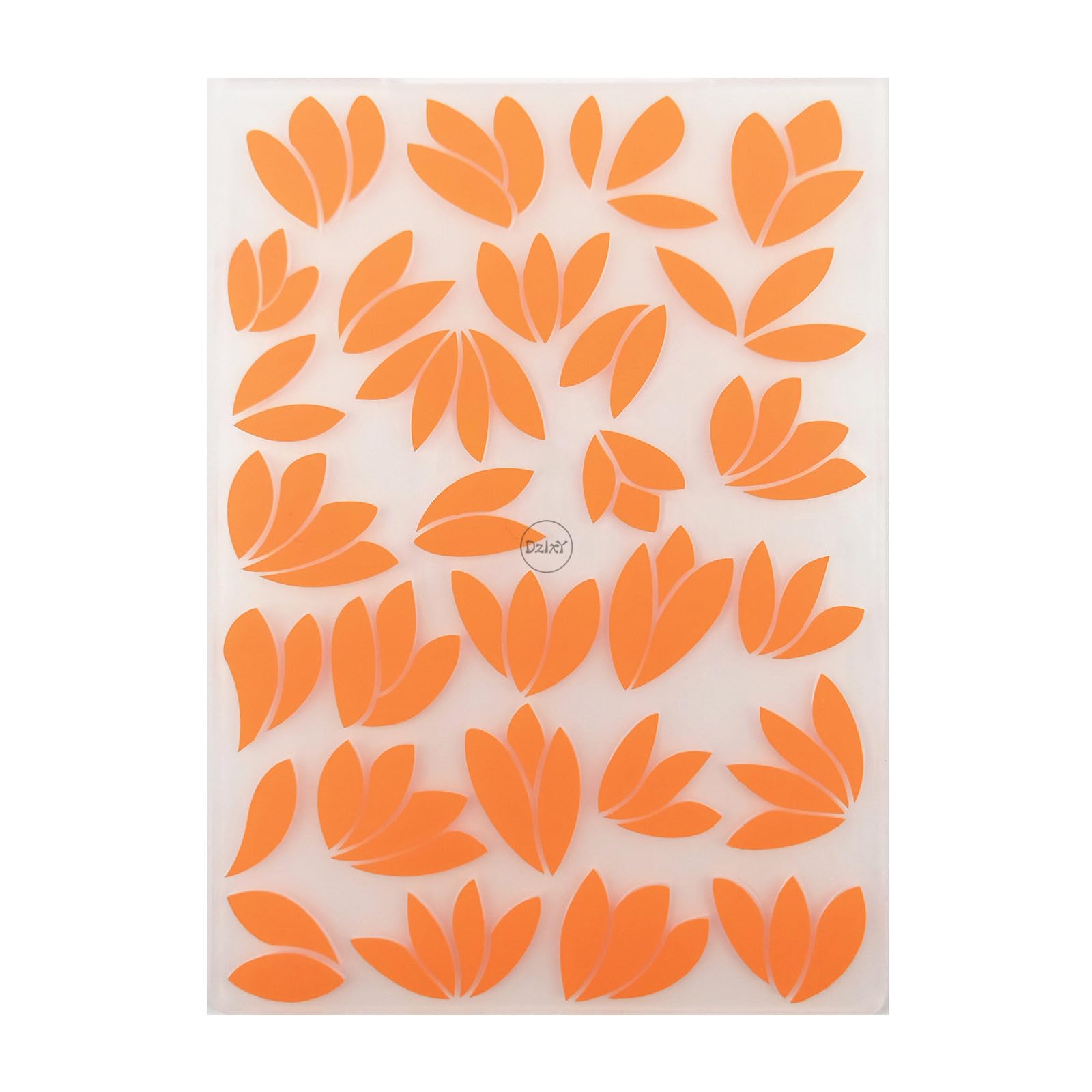 DzIxY Yellow Leaves Plastic Embossing Folders for Cards Making Supplies DIY Paper 3D Scrapbook Stencils Album Crafts Decoration Template