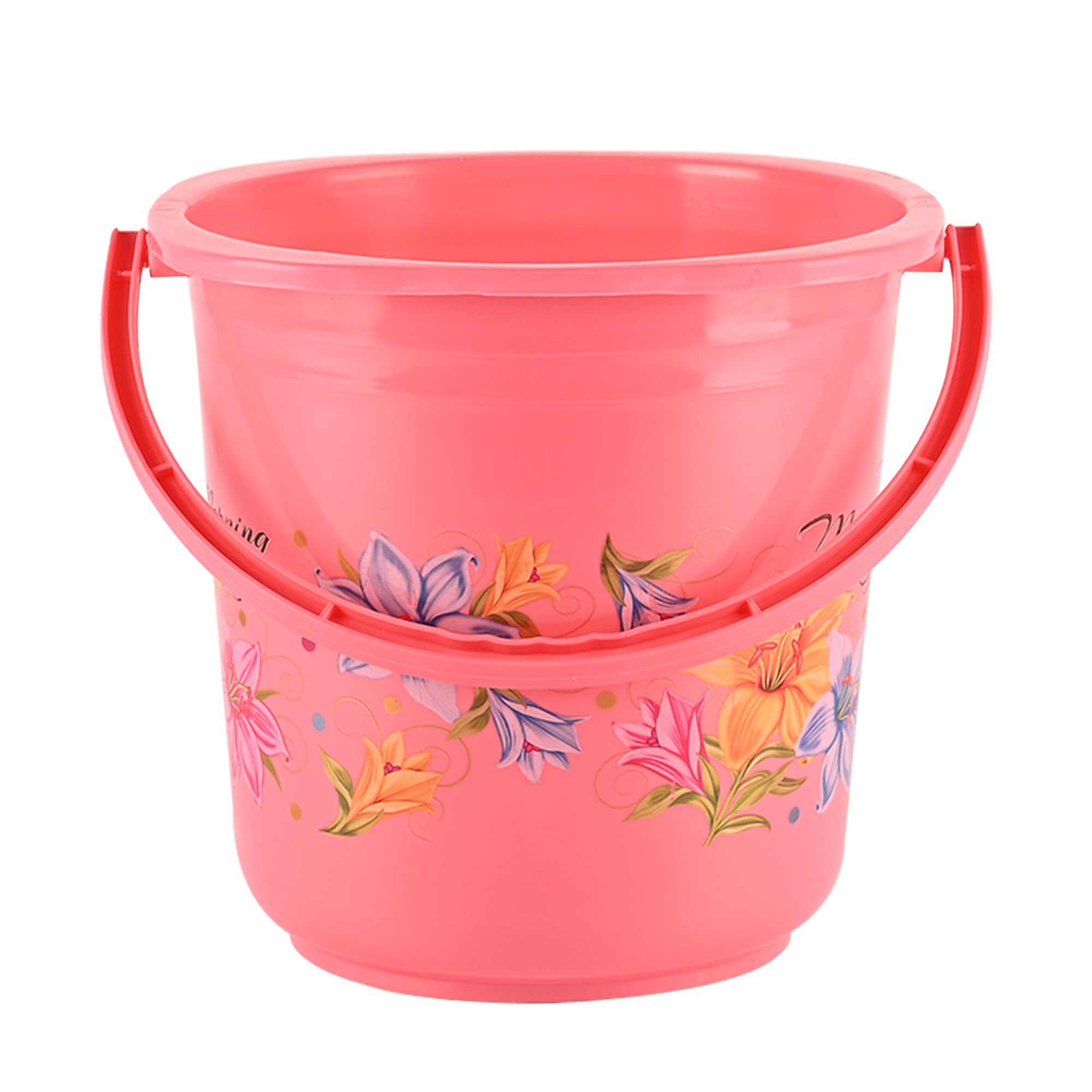 Kuber Industries Bucket 16 Litre | Balti for Bathroom | Water Bucket for Kitchen | Plastic Bucket for Mopping | Flower Print | Pink (B0DCVT4DR7) Amazon Price History, Amazon Price Tracker