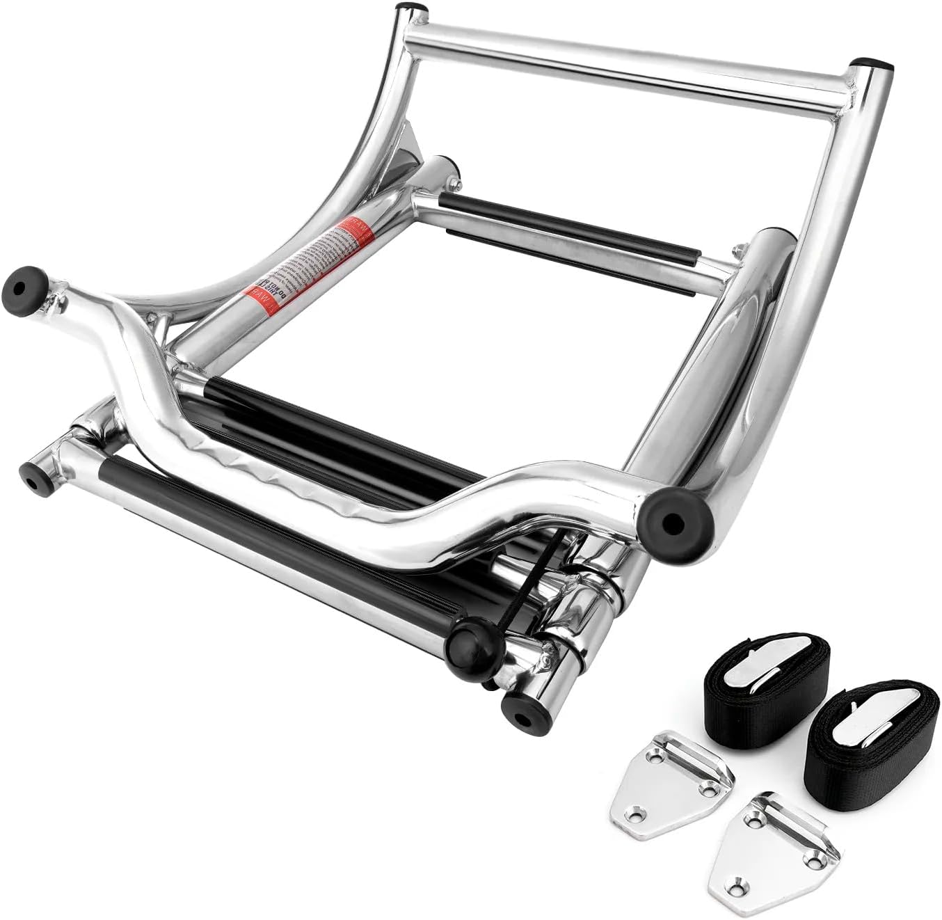 3 Step Stainless Steel Telescoping Ladder for Rib and Inflatbale Boats