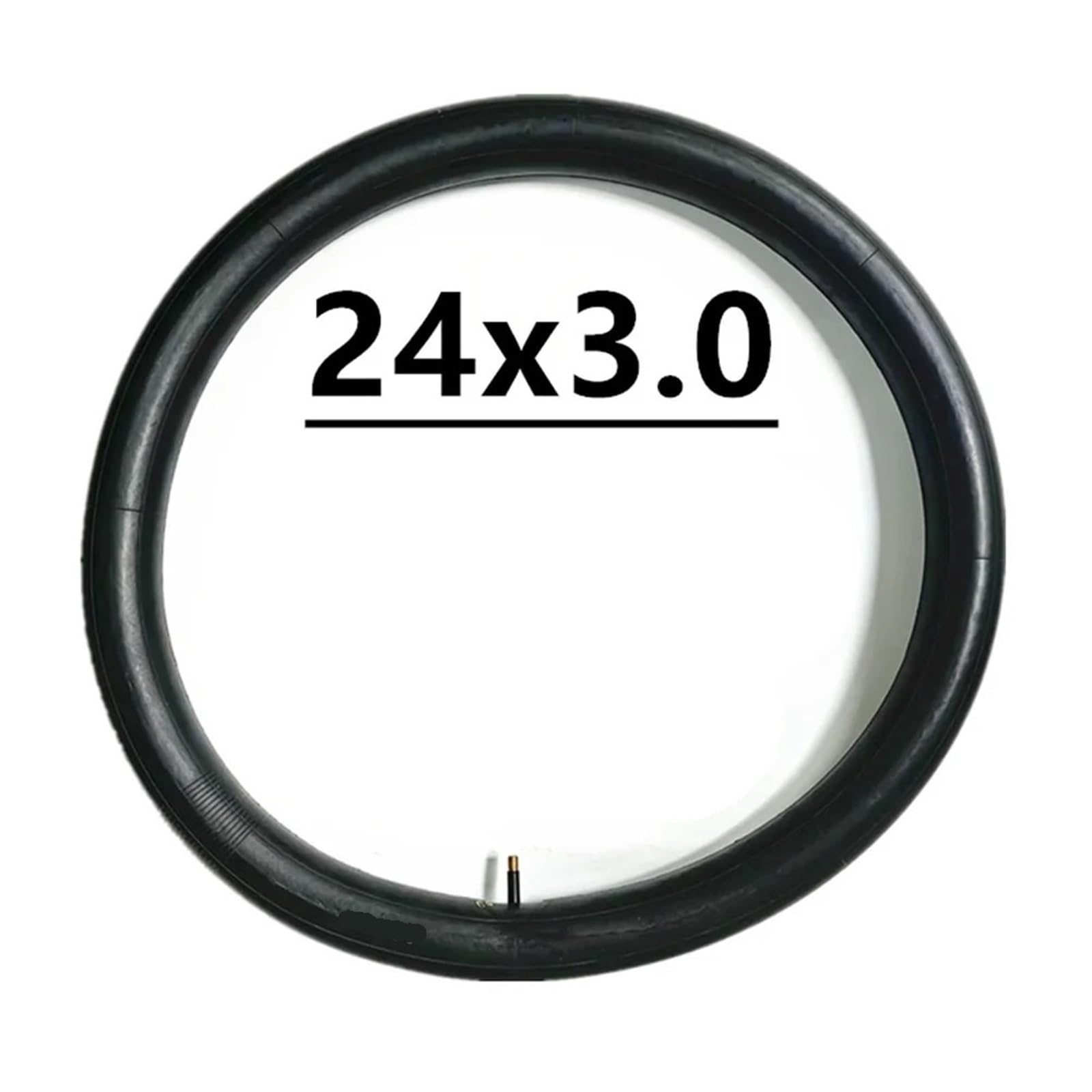 Générique Bicyclette, 2 Chambres À Air 24 X 3,0 for Fat Bike – Valve Droite for Vélos Électriques, VTT Et Tout-Terrain – Construction en Caoutchouc Durable